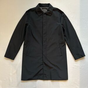 MNG Man Packable Windproof Water Repellent Long Jacket Black Medium